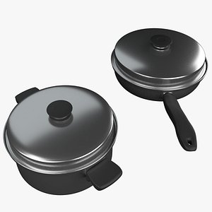 Utensils - 2 Pans with lid