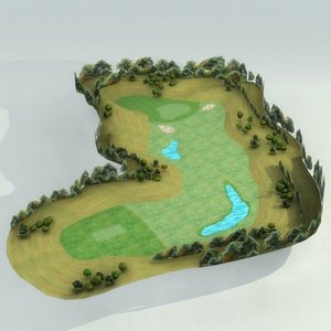 golf course 3d model