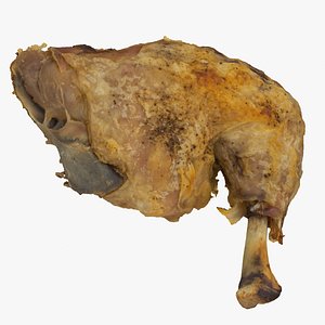 baked chicken leg 01 model