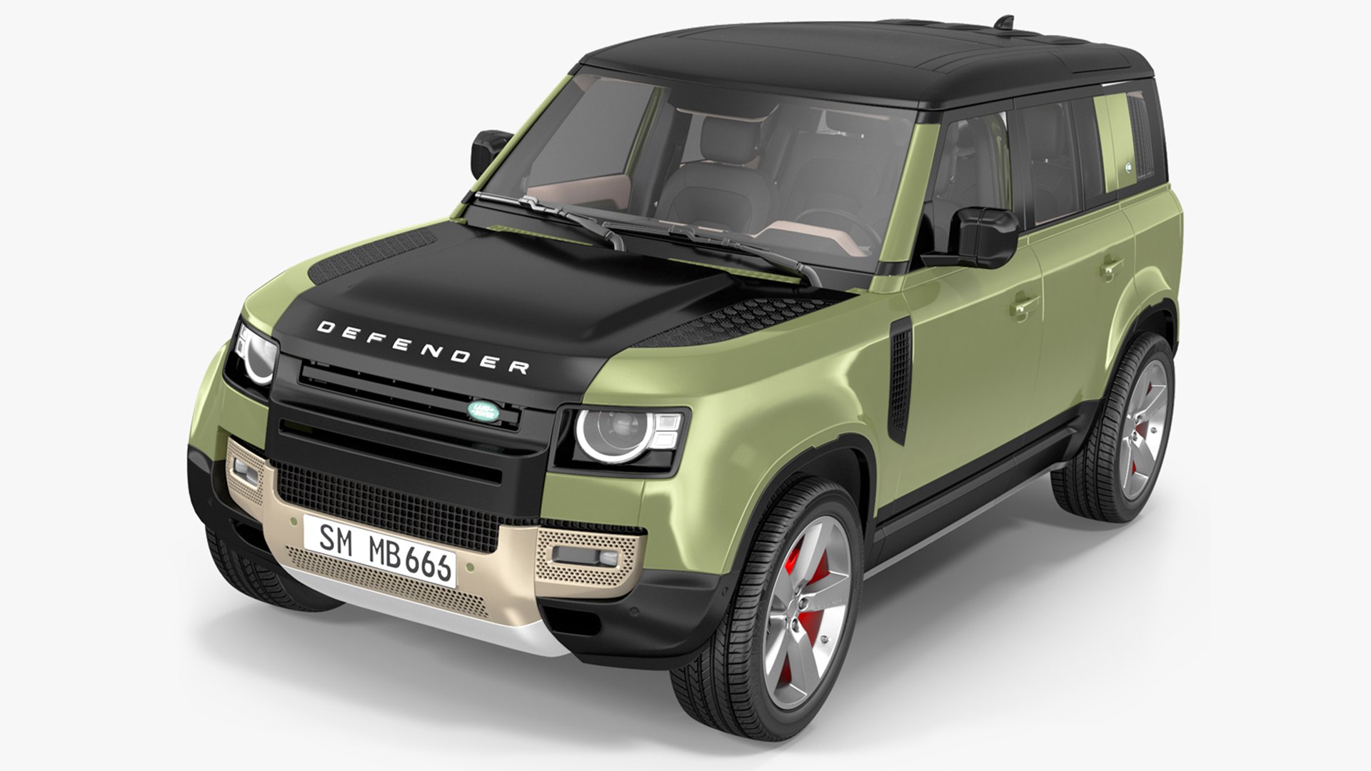 Land Rover Defender Country Pack 3D model preview
