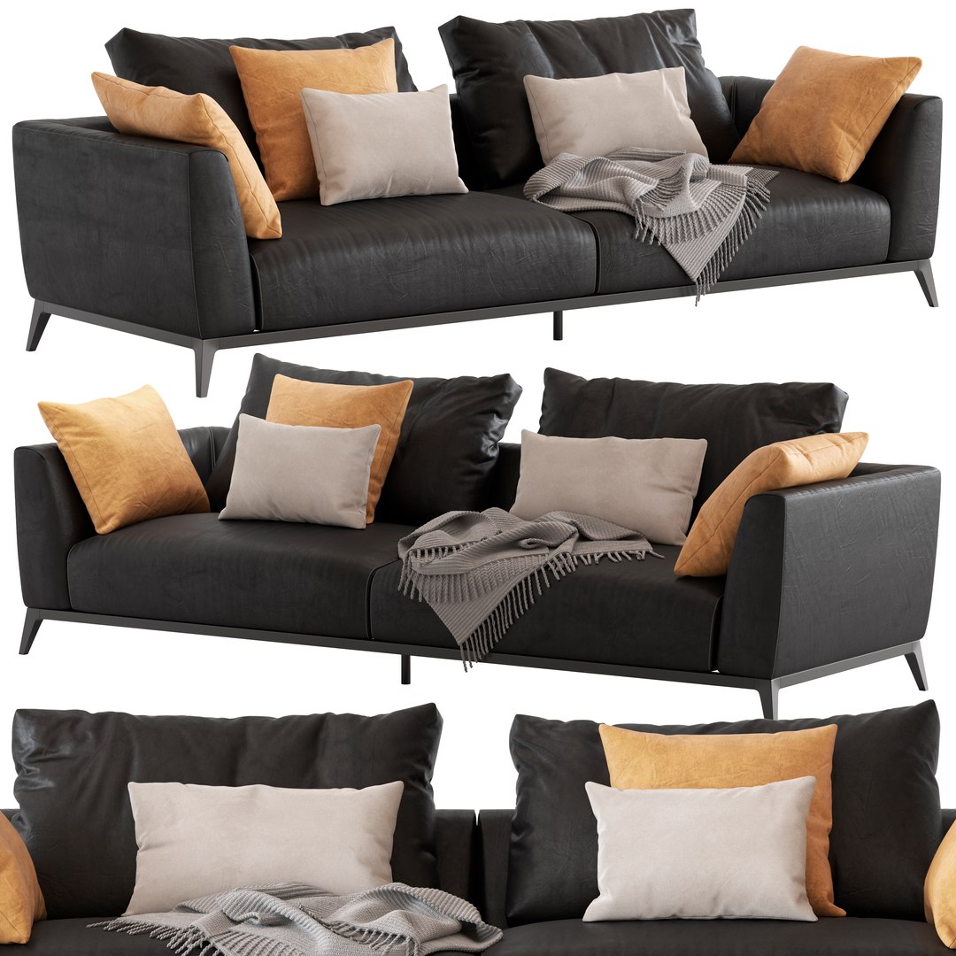 Flou Oliver Sofa Type3 3D Model - TurboSquid 2179042