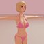 Lowpolyセクシーレディ3Dモデルリギング
