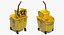 Single Mop Bucket Wringer Trolley