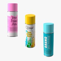 Aerosol Cans Mock up Collection