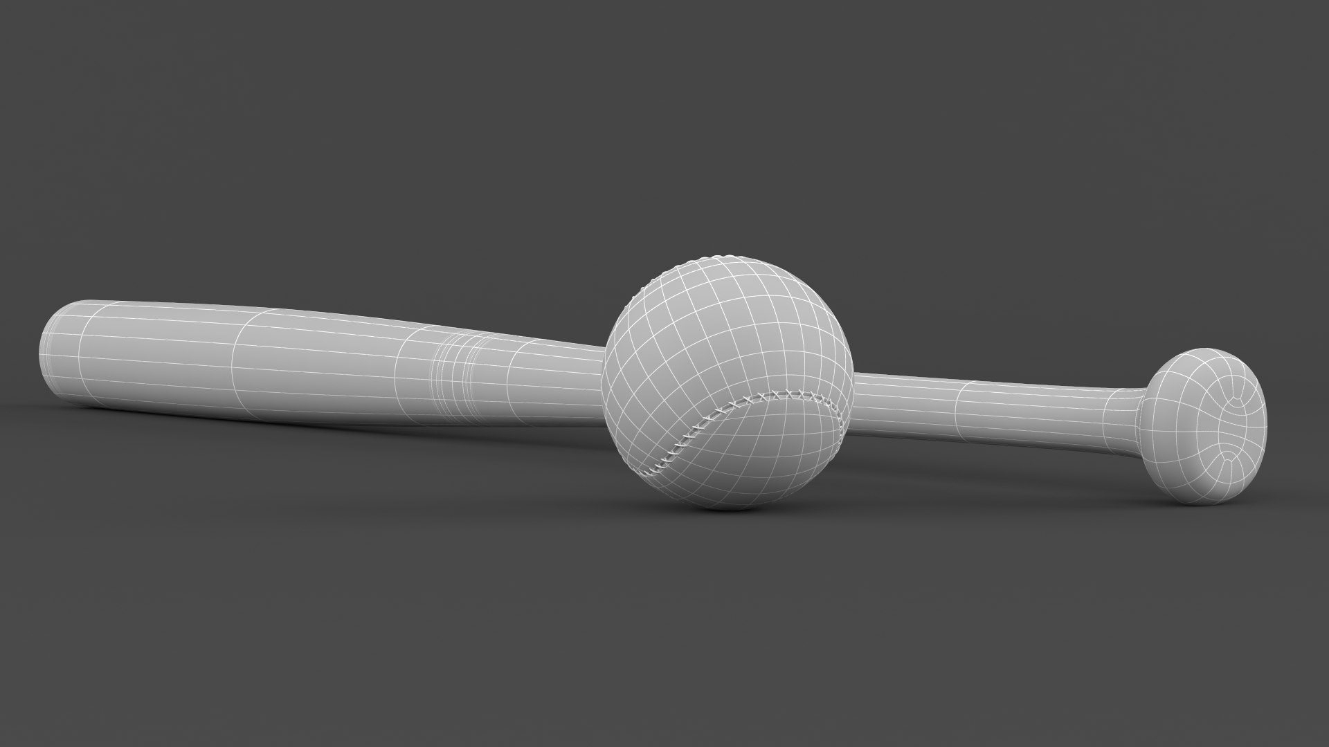 Baseball Bat And Ball 3D - TurboSquid 1882503