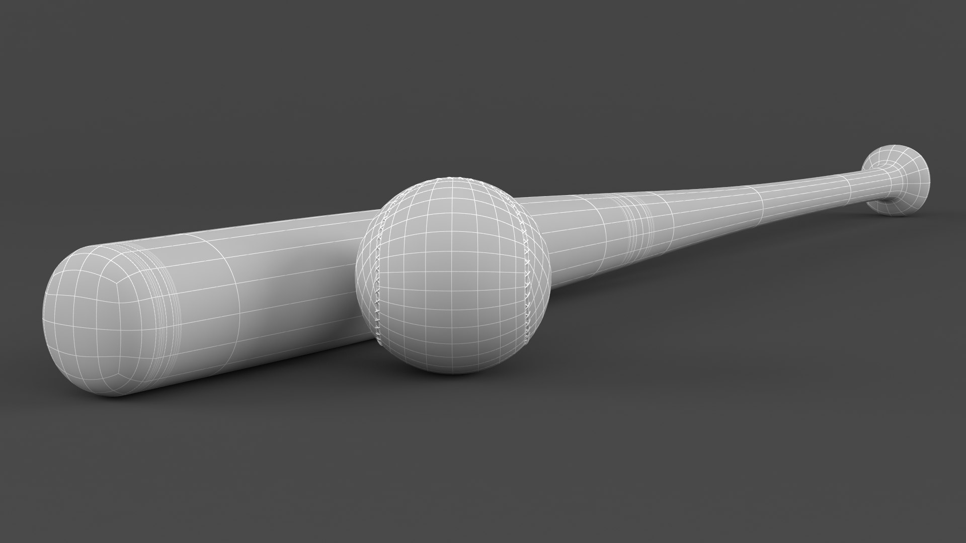 Baseball Bat And Ball 3D - TurboSquid 1882503