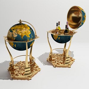 Globe Cart 3D model