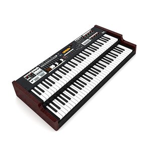 piano hammond sk2 3D model