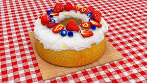 Angel Food Cake 3D model