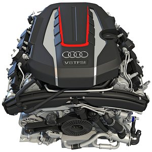 Audi S8 TFSI V8 Engine