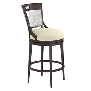 Fairfield chair riley swivel bar stool 3D