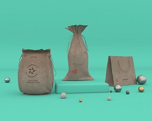 3D bag gift model