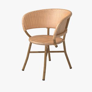 outdoor chair wicker 3d model