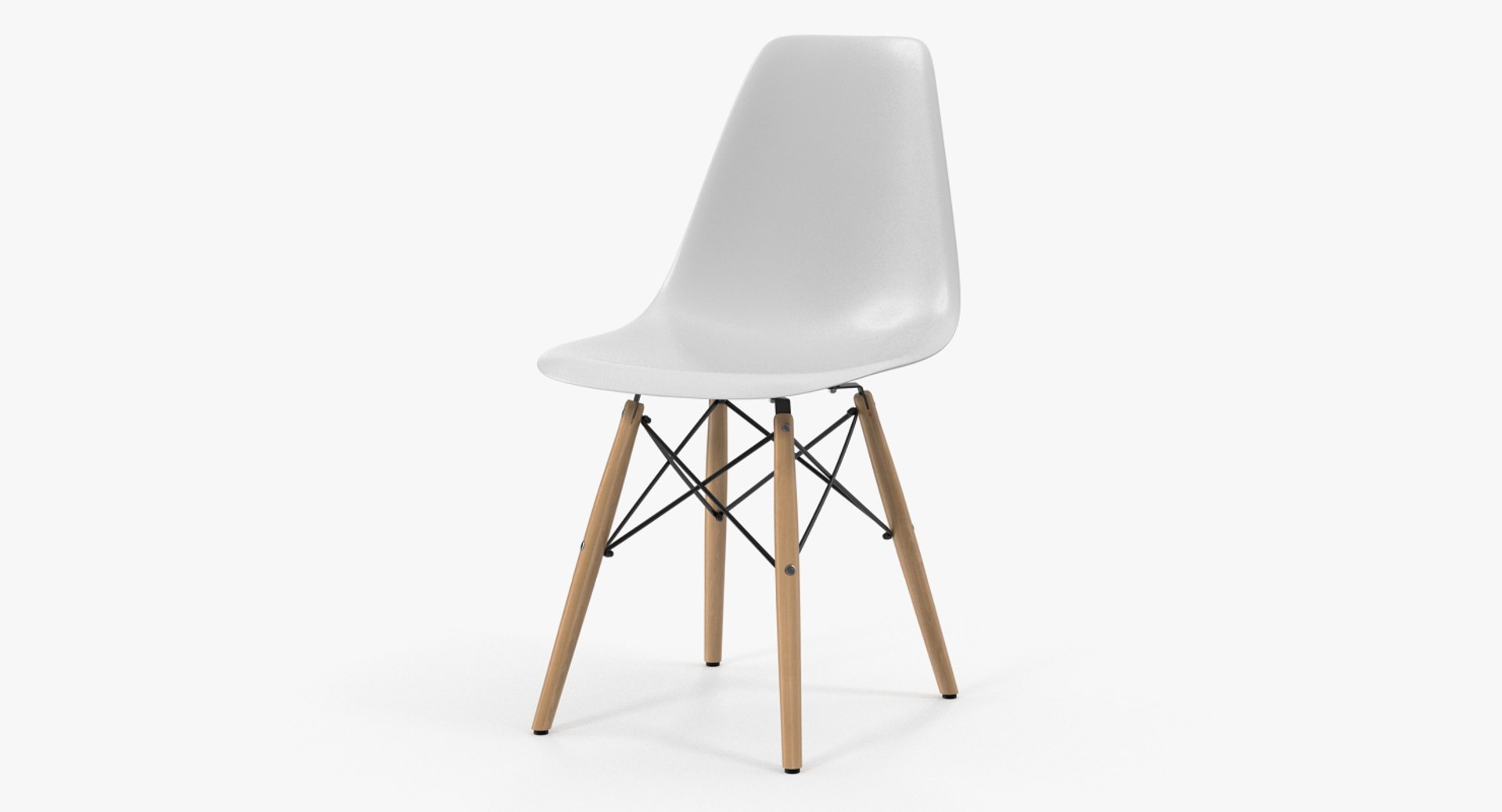 Eames Style Modern Chair 3D model preview