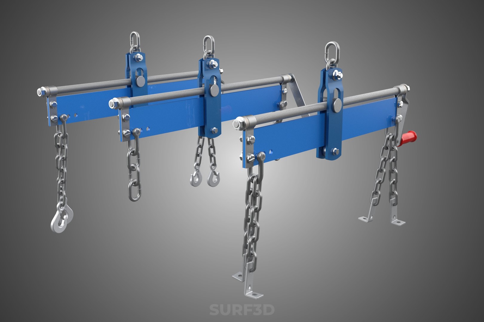 LEVELER BALANCER STABILIZER LOAD ENGINE HOIST CRANE SHOP RIGGING 3D ...