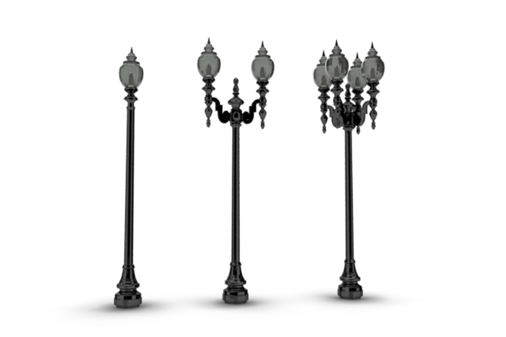 Decorative Street Light 3d 3ds