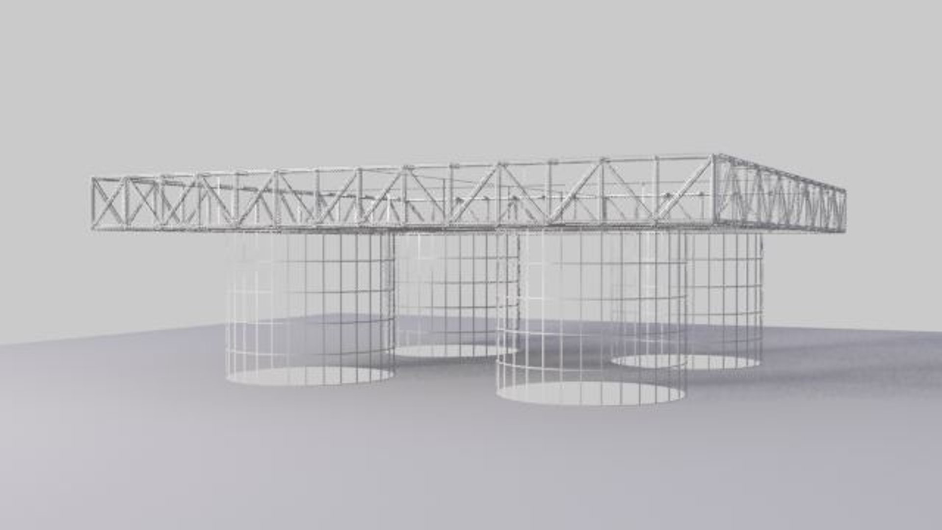 3d Platform Basement Model