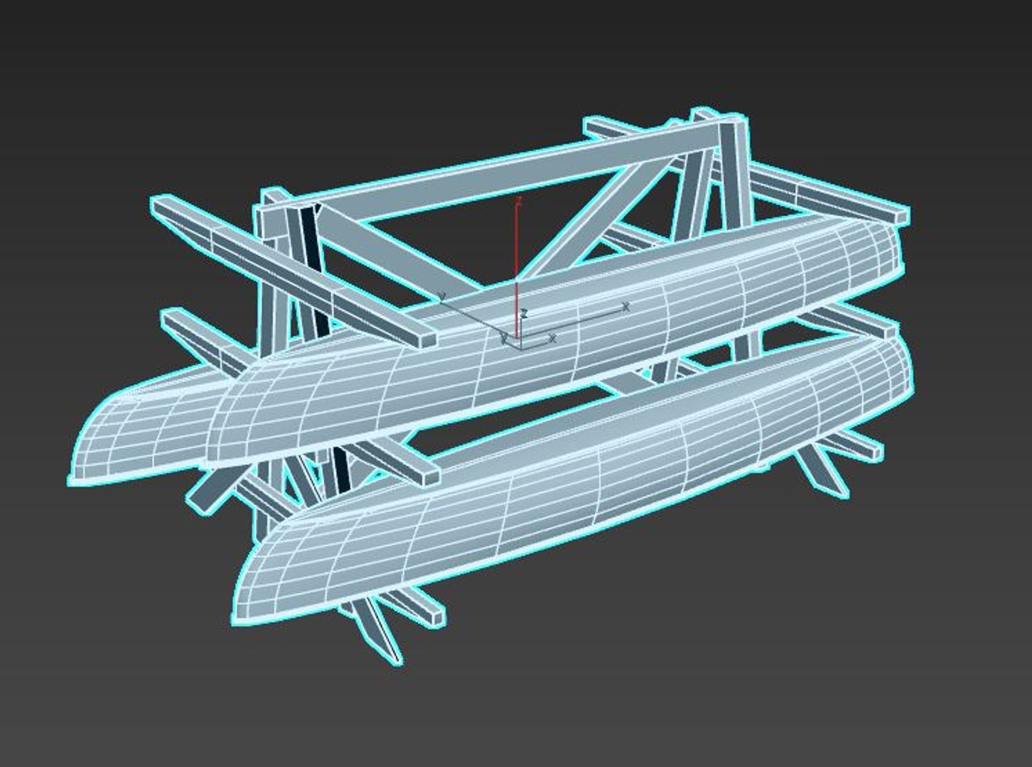 3D Canoe Storage Rack Model - TurboSquid 1654754