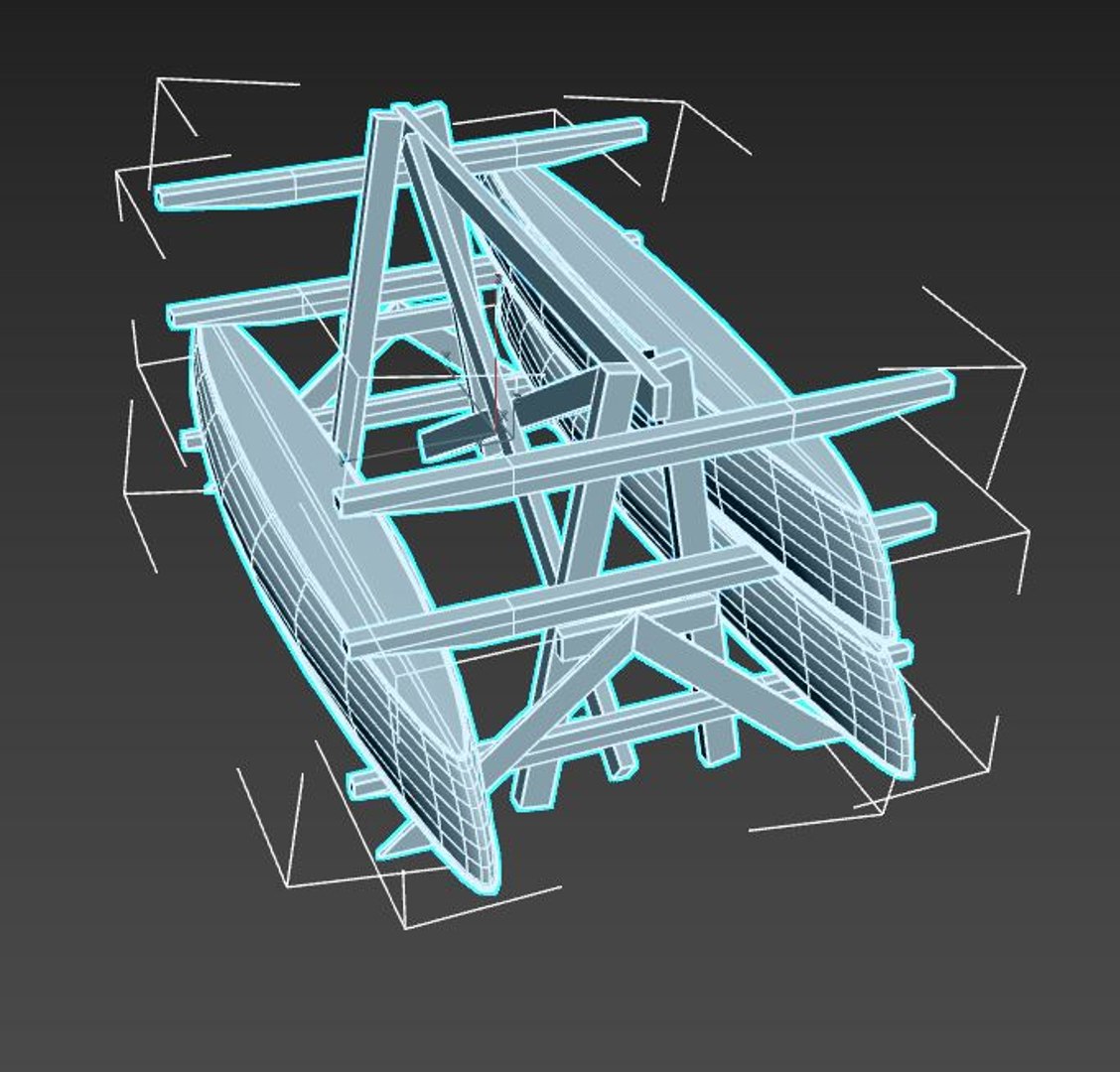 3D Canoe Storage Rack Model - TurboSquid 1654754