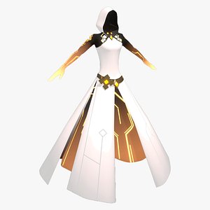 3D Zhongli Outfit Archont Morax model