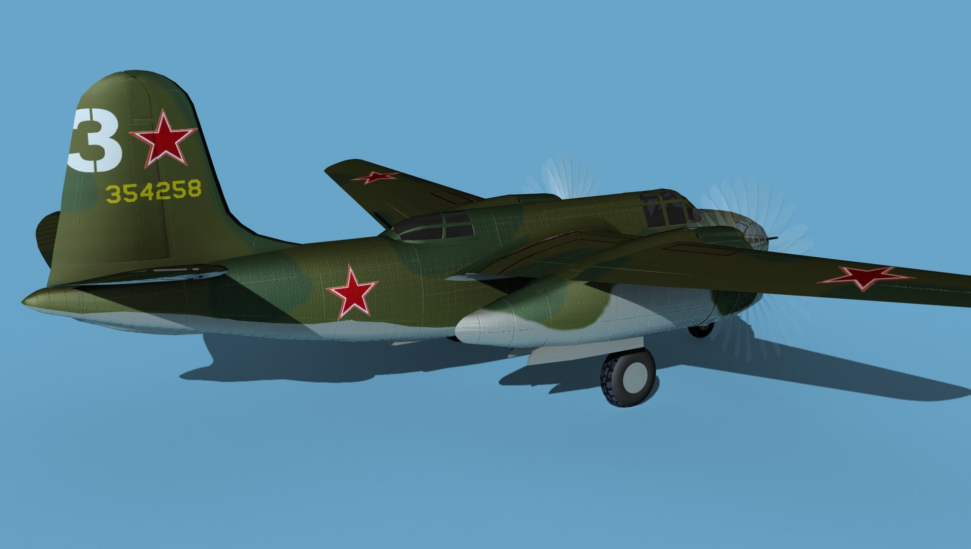 Douglas DB-7 Boston Mk I V09 CCCP 3D - TurboSquid 1917740