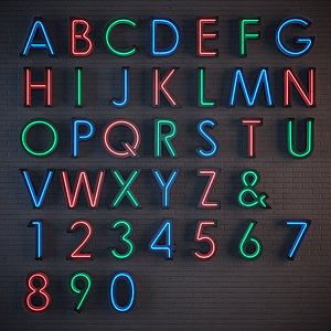 NeonAlphabet