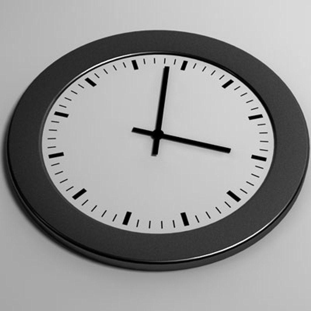 12 Clock 3d Max