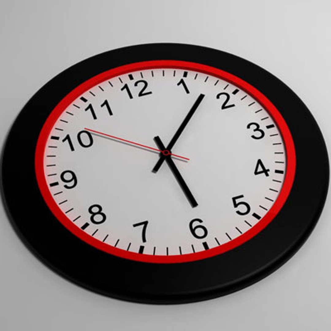 12 Clock 3d Max