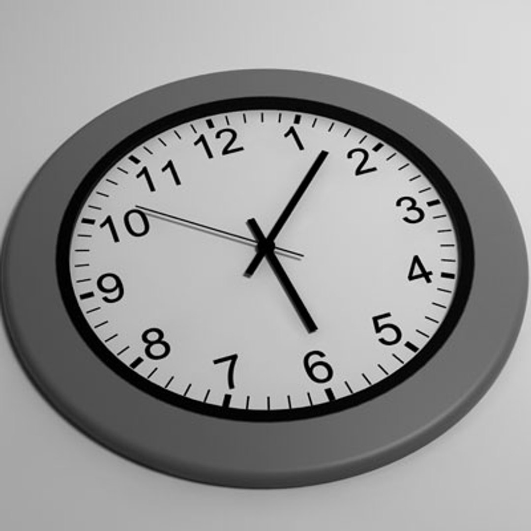 12 Clock 3d Max