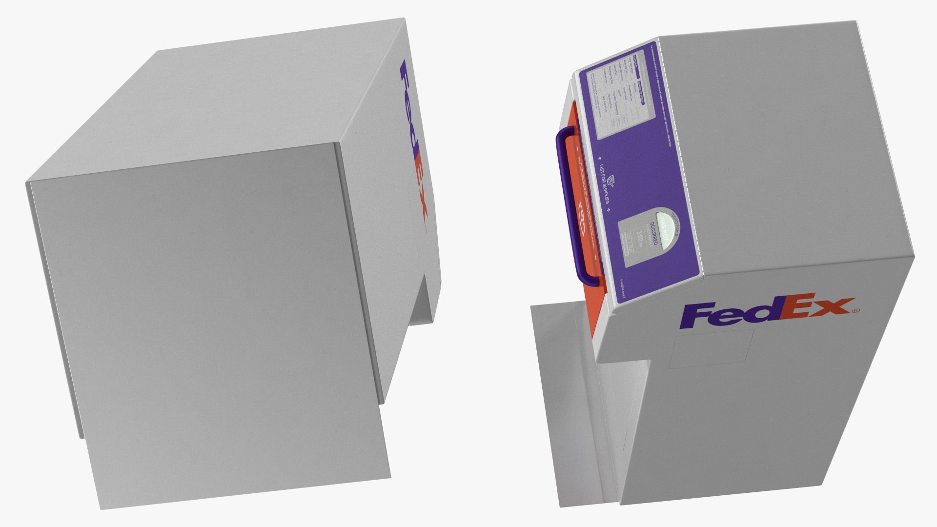 FedEx Package Drop Box 3D model TurboSquid 2011350