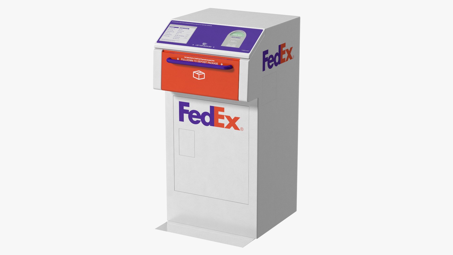modelo 3d FedEx Package Drop Box TurboSquid 2011350