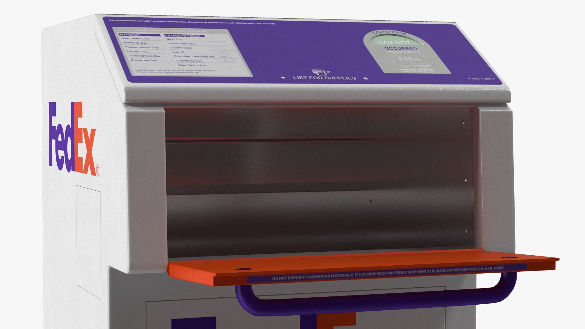 FedEx Package Drop Box 3D model https://p.turbosquid.com/ts-thumb/Vd/GYoHSa/Sm/fedexpackagedropboxvray3dmodel013/jpg/1673226693/1920x1080/fit_q87/2c00740627f91ba5844edd955528897bde91d62b/fedexpackagedropboxvray3dmodel013.jpg