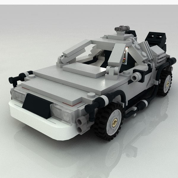 modèle 3D de Delorean Lego Retour vers le futur - TurboSquid 764208