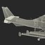Cessna 172 Black Seaplane Rigged 3D Model