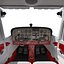 Cessna 172 Black Seaplane Rigged 3D Model