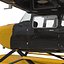 Cessna 172 Black Seaplane Rigged 3D Model