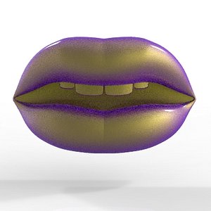 3d eastern lips model