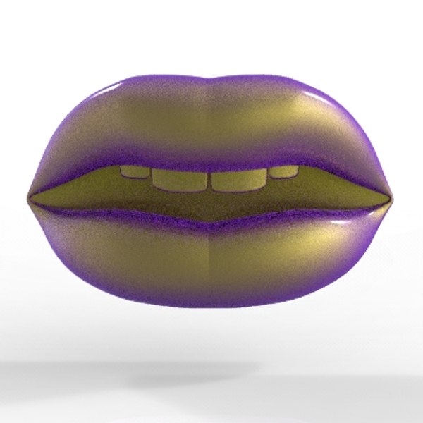 3d eastern lips model