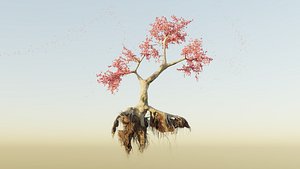 3D tree cherry blossom