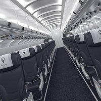 Airplane Interiror Economy