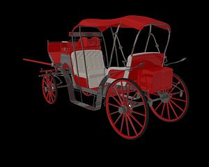 3d model carriage horse
