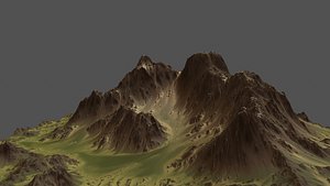 mountain 3d obj