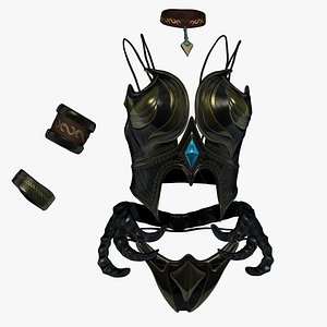 Woman Upper-body Armor Set Sculpt