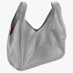 Bagged Groceries Plastic Bag 3D