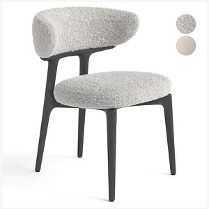 Baxter Clotilde chair 3D model