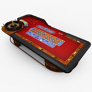 3d model of casino table -
