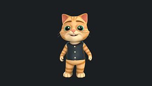 Cartoon Cat RIG 3D model