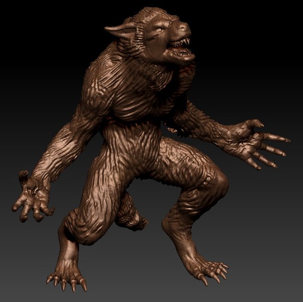 狼男3Dモデル - TurboSquid 1011063