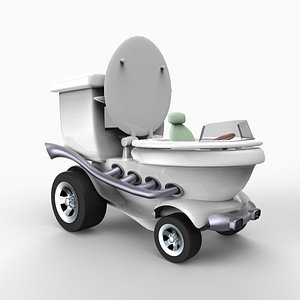 potty car 3d model