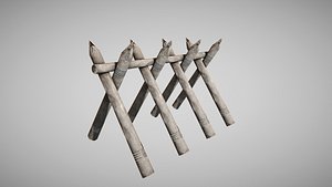wooden barricade x